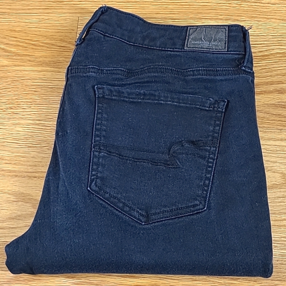 AMERICAN EAGLE SUPER SUPER STRETCH X ANKLE CROPPED WOMENS JEGGING 14x21 - Picture 7 of 7